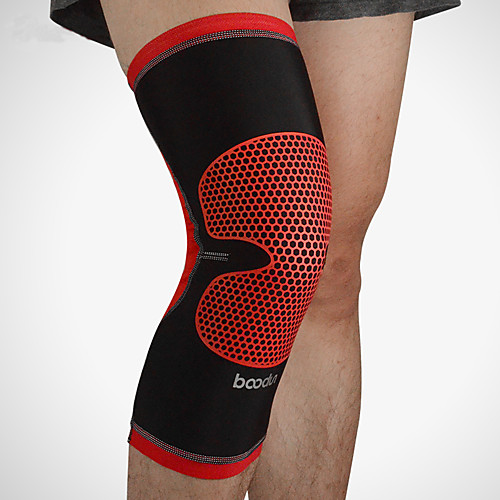 

BOODUN Knee Brace Reinforced Knee Support Support Compression Sleeves for Running Basketball Football / Soccer Breathable Pain Relief Injury Recovery Chinlon 1pc Sports Outdoor Arm Green Red Silver
