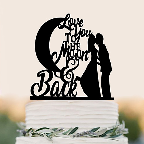 

Cake Topper Birthday Wedding High Quality Plastic Wedding Birthday with 1 PVC Bag