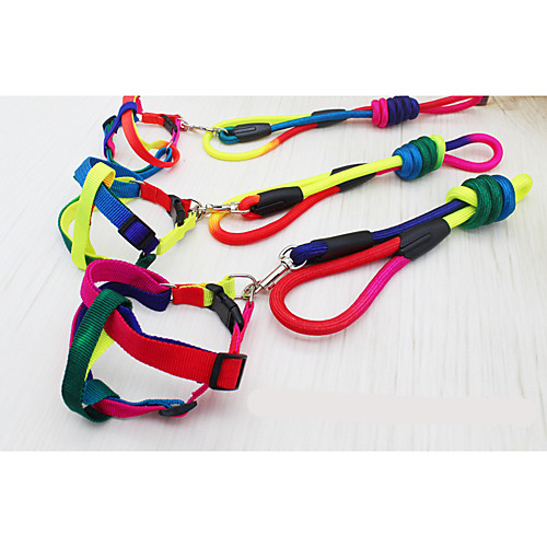 

Dog Leash Portable Solid Colored Nylon Small Dog