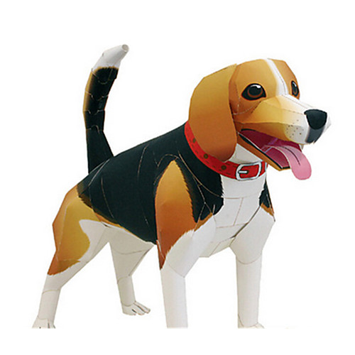 

3D Puzzle Jigsaw Puzzle Model Building Kit Dog Animals DIY Simulation Classic Kid's Unisex Toy Gift