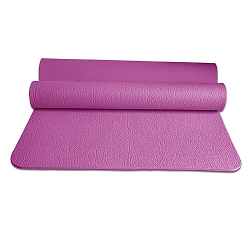 

Yoga Mats Non Slip TPE For Purple Evergreen Vivid Pink