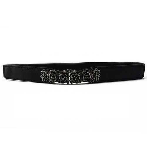 

Women's Dress Belt Fabric / Alloy Skinny Belt - Solid Colored Floral / Fashion