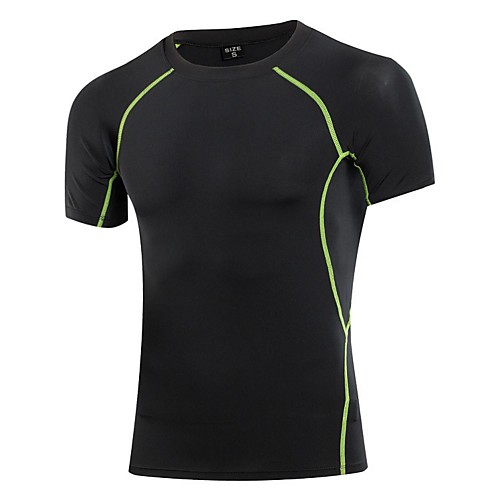 

Men's Elastane Running T-Shirt Workout Shirt Running Shirt Running Exercise & Fitness Leisure Sports Quick Dry Fitness, Running & Yoga Sports Sportswear Tee / T-shirt Sweatshirt Top Short Sleeve