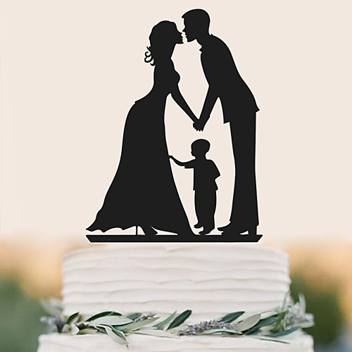 

Cake Topper Birthday Wedding High Quality Plastic Wedding Birthday with 1 PVC Bag