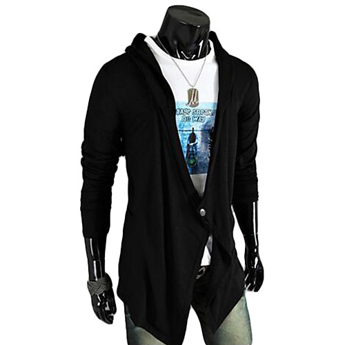 

Men's Active Solid Colored Cardigan Long Sleeve Butterfly Sleeves Long Sweater Cardigans V Neck Spring Summer Black Dark Gray / Weekend