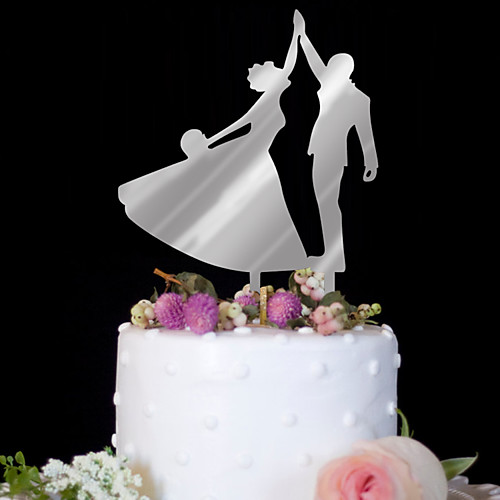 

Cake Topper Birthday Wedding High Quality Plastic Wedding Birthday with 1 PVC Bag