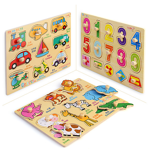 

Jigsaw Puzzle Math Toy Educational Toy Square Wooden Girls' Boys' Gift