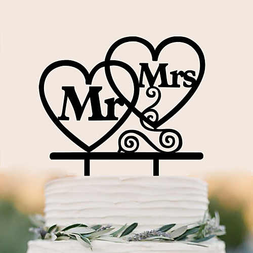 

Cake Topper Birthday Wedding High Quality Plastic Wedding Birthday with 1 PVC Bag