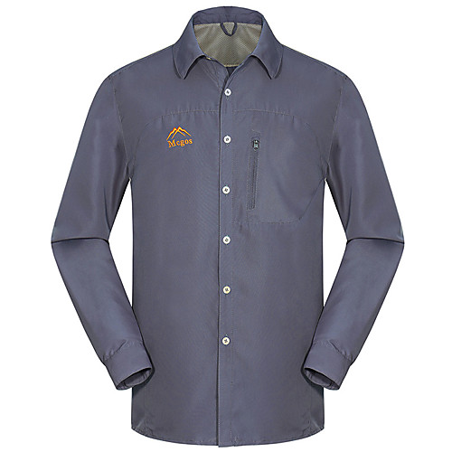 

Men's Hiking Shirt Outdoor Quick Dry Ultraviolet Resistant Wearable Antistatic Breathable Top Camping / Hiking Fishing Casual Indoor