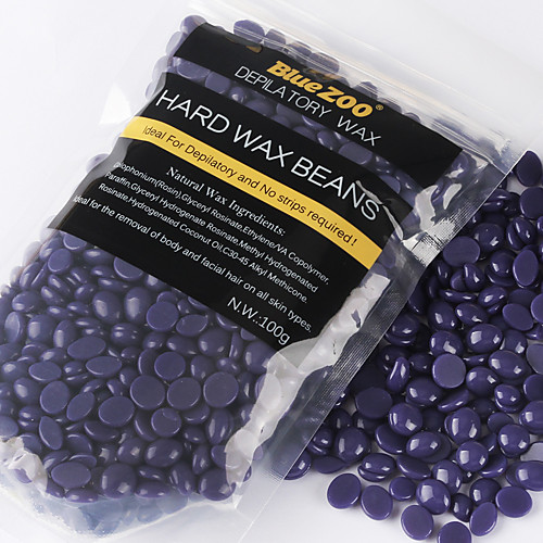 

100g Purple Lavender Removal Cream Color No Strip Depilatory Hot Film Hard Wax Pellet Waxing Bikini Hair Removal Bean