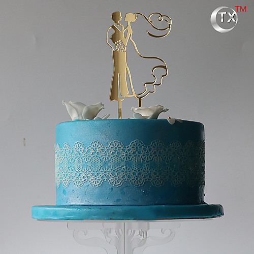 

Cake Topper Classic Couple Plastic with 1 PVC Bag