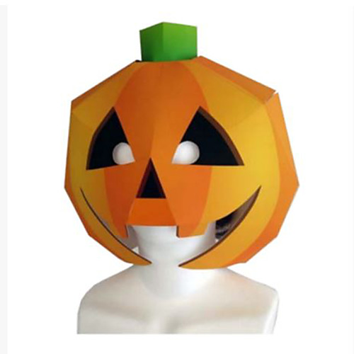 

Halloween Mask Paper Craft DIY Pumpkin Horror Hard Card Paper Classic Kid's Unisex Toy Gift