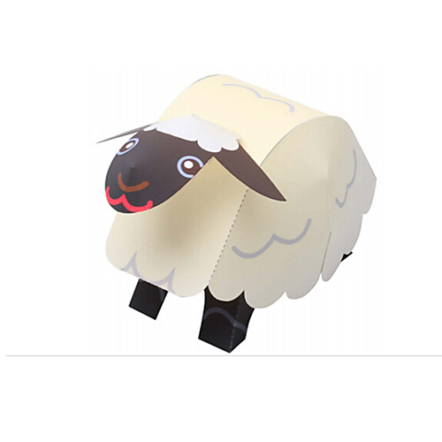 

3D Puzzle Wooden Puzzle Paper Model Sheep Animals DIY Classic Cartoon Kid's Adults' Unisex Boys' Girls' Toy Gift