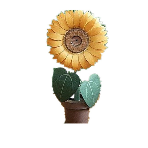 

3D Puzzle Jigsaw Puzzle Model Building Kit Sun Flower Sunflower DIY Furnishing Articles Simulation Classic Kid's Unisex Toy Gift