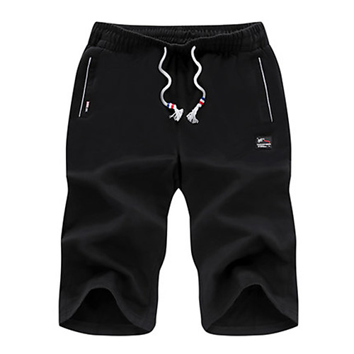 

Men's Running Shorts Athletic Shorts Bottoms Gym Workout Exercise & Fitness Running Casual / Daily Plus Size Sport Black Light Grey Gray