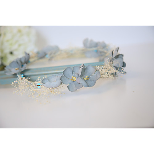 

Cotton Headbands / Flowers with 1 Wedding / Special Occasion / Anniversary Headpiece