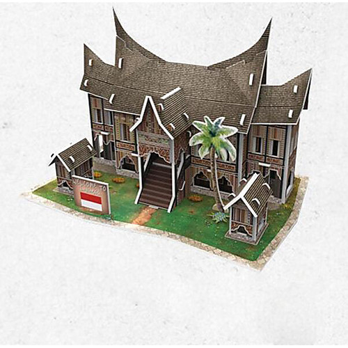 

3D Puzzle Jigsaw Puzzle Model Building Kit Famous buildings House Paper Kid's Toy Gift