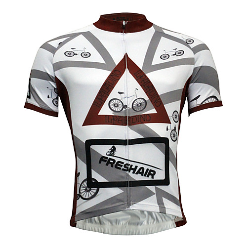 

ILPALADINO Men's Short Sleeve Cycling Jersey Polyester Coolmax Bike Jersey Top Mountain Bike MTB Road Bike Cycling Quick Dry Sports Clothing Apparel / Stretchy