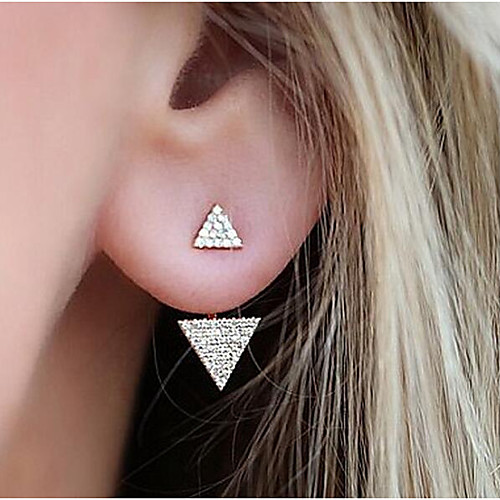 

Women's Stud Earrings Jacket Earrings Magic Back Earring Ladies Fashion Earrings Jewelry Gold / Silver For Daily