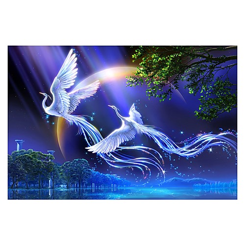 

1000 pcs Bird Moon Jigsaw Puzzle Adult Puzzle Jumbo Wooden Adults' Toy Gift