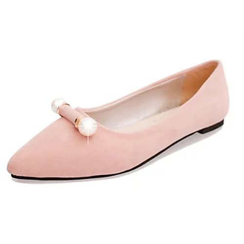 

Women's Flats Flat Heel Pointed Toe PU Light Soles Spring Pink / Blue / Black