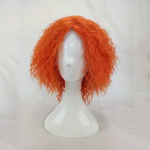 

Synthetic Wig Cosplay Wig Afro Kinky Curly Kinky Curly Afro Wig Blonde Short Orange Synthetic Hair Women's Blonde hairjoy