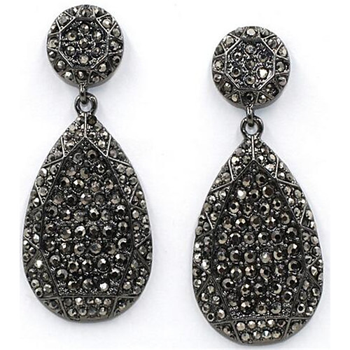 

Women's Drop Earrings Oversized Drop Personalized Sexy Oversized Bling Bling Earrings Jewelry Black For Stage Going out Club