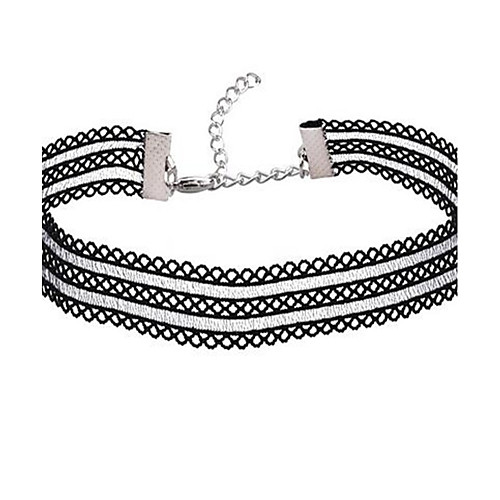 

Women's Choker Necklace Flower Personalized Fashion Alloy Black Necklace Jewelry For Gift Daily Casual Date