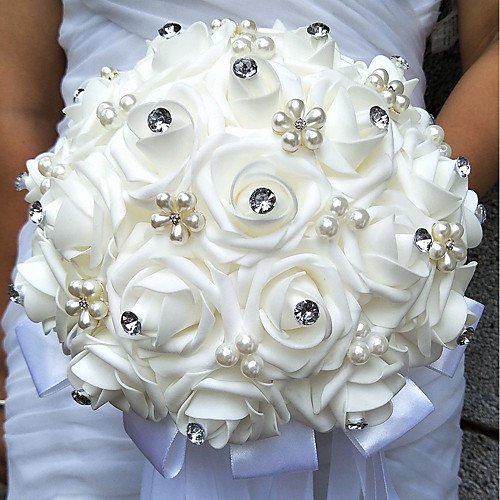 

Wedding Flowers Bouquets Wedding Bead / Foam 9.84(Approx.25cm)