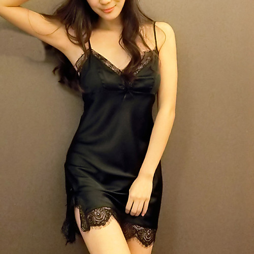 

Women's Sexy Ultra Sexy Nightwear Solid Colored Blushing Pink Black M L XL