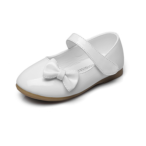 

Girls' Flats Comfort Flower Girl Shoes School Shoes Leatherette Little Kids(4-7ys) Big Kids(7years ) Wedding Casual Dress Bowknot Magic Tape White Black Red Spring Fall / Party & Evening / EU37