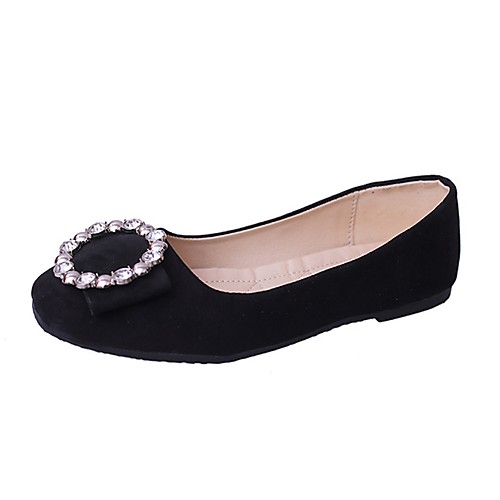 

Women's Shoes PU(Polyurethane) Summer Ballerina Flats Flat Heel Round Toe Pearl Gray / Pink / Almond