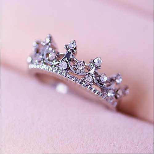 

Ring Rose Gold Silver Alloy Crown Ladies Personalized 5 6 7 8 9 / Women's