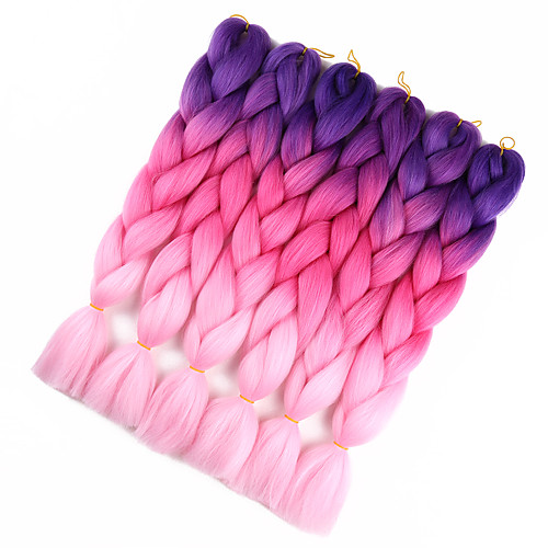 

Crochet Jumbo Ombre Synthetic Hair Braids Braiding Hair 1pc / pack