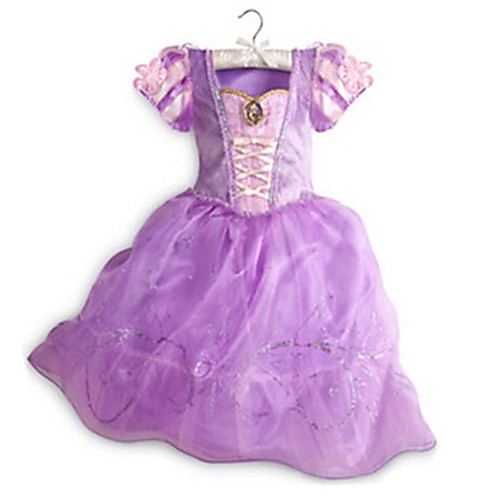 

Princess Fairytale Cosplay Dress Flower Girl Dress Kid's Girls' A-Line Slip Vacation Dress Halloween Carnival Festival / Holiday Elastane Tactel Purple Easy Carnival Costumes Vintage