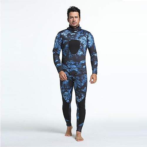 

Men's Full Wetsuit 3mm Diving Suit Anatomic Design Long Sleeve Diving Surfing Camouflage All Seasons