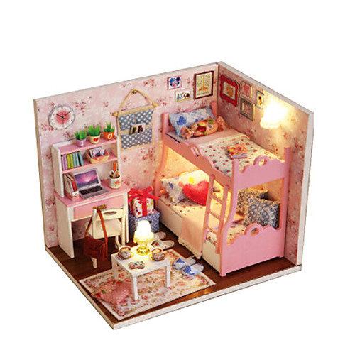 

Dollhouse Model Building Kit DIY Furniture Wooden Princess 1 pcs Kid's Girls' Toy Gift