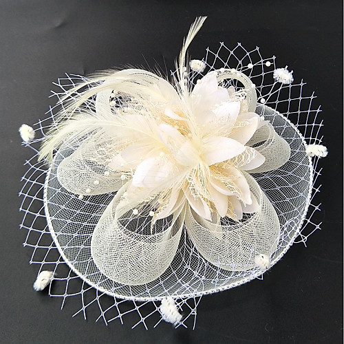 

Feather / Net Fascinators / Flowers / Hats with Feathers / Fur / Floral 1pc Wedding / Special Occasion Headpiece
