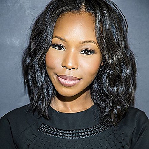 

Remy Human Hair Glueless Lace Front Lace Front Wig Bob style Brazilian Hair Natural Wave Wig 130% Density with Baby Hair Faux Locs Wig Natural Hairline African American Wig 100% Hand Tied Women's