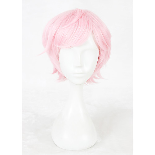 

Cosplay Costume Wig Synthetic Wig Cosplay Wig Straight Kardashian Straight Wig Pink Short Pink Synthetic Hair Faux Locs Wig Pink