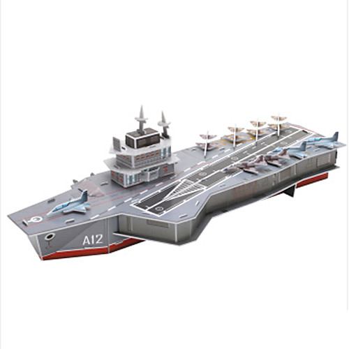 

3D Puzzle Jigsaw Puzzle Warship Aircraft Carrier Paper Kid's Unisex Toy Gift