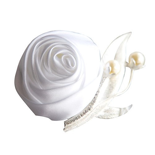 

Wedding Flowers Boutonnieres Wedding Bead / Satin 1.97(Approx.5cm)
