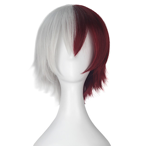 

My Hero Academia / Boku No Hero Todoroki Shoto Cosplay Wigs Men's Women's 12 inch Heat Resistant Fiber Anime Wig