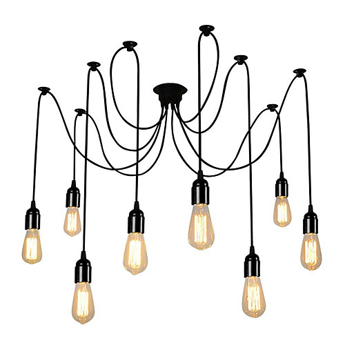 8 Light Vintage Multiple Heads Adjustable Diy Ceiling Spider Pendant Lighting Living Room Dining Chandelier Creative Suspension Lamp 2020 Us 87 83 - Spider Pendant Lamp 8 Light Vintage Multiple Heads Adjustable Diy Ceiling Spider Pendant Lighting Living Room Dining Chandelier Creative Suspension Lamp 2020 Us 87 83 - Spider Pendant Lamp