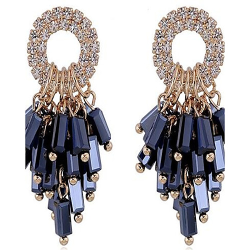 

Women's Stud Earrings Tassel Oversized Personalized Tassel Fashion Oversized Bling Bling Resin Earrings Jewelry White / Black / Green For Party Daily Evening Party