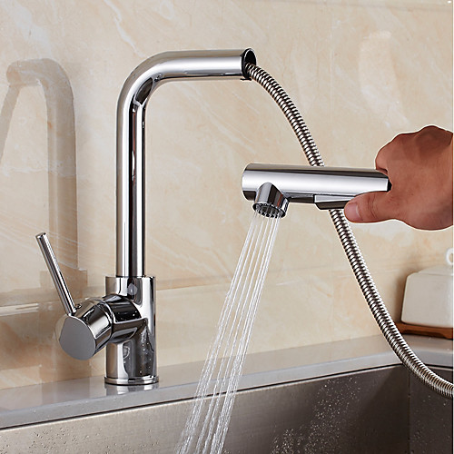 

Kitchen faucet - Modern / Contemporary Chrome Standard Spout Vessel / Brass
