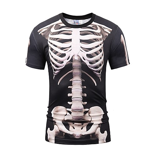 

Skeleton / Skull Cosplay Cosplay Costume Adults' Men's Christmas Halloween Carnival Festival / Holiday Elastane Tactel Gray & Black Carnival Costumes Vintage