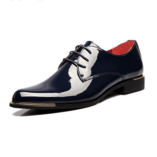 

Men's Dress Shoes Derby Shoes Spring / Fall Business / Classic Daily Party & Evening Office & Career Oxfords Patent Leather Non-slipping Wear Proof Red / White / Black / Lace-up / EU42