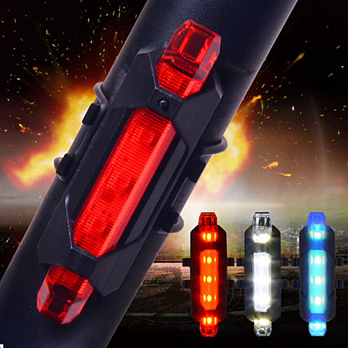 

LED Bike Light Rear Bike Tail Light Safety Light - Mountain Bike MTB Bicycle Cycling Waterproof Multiple Modes Super Brightest Portable Other Cell Batteries 15 lm USB Battery Everyday Use Cycling