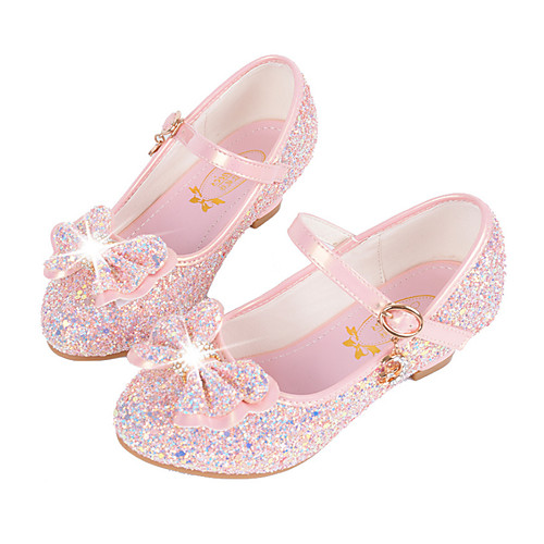 

Girls' Flats Flower Girl Shoes Princess Shoes Halloween Synthetic Microfiber PU Little Kids(4-7ys) Big Kids(7years ) Buckle Sequin White Blue Pink Fall Winter / TPR (Thermoplastic Rubber)